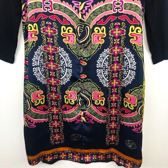 Aryeh Colorful Medallion Graphic Print Sheath Dress - Picture 6 of 16